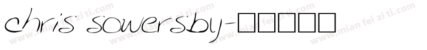 chris sowersby字体转换